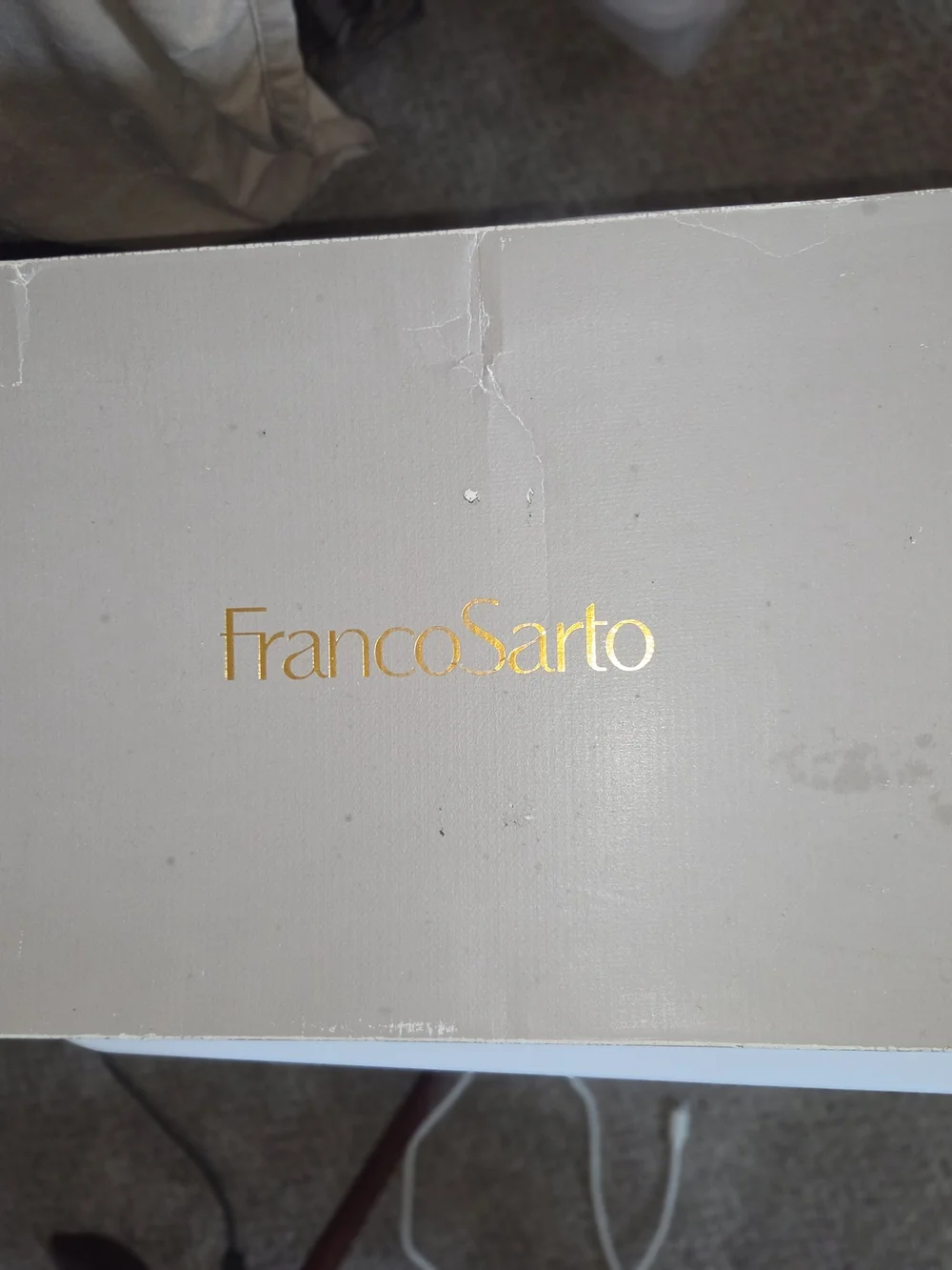 Franco Sarto Black Over-the-Knee Leather Boots with Rear Zip and Studs Size 11